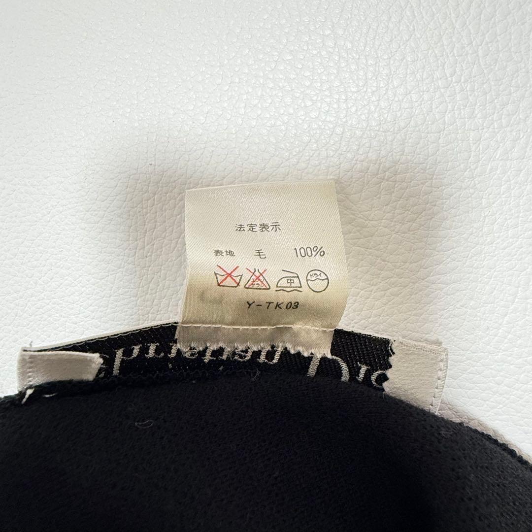 クリスチャンディオール　ウール　ニットワンピース　バイカラー　チュニック