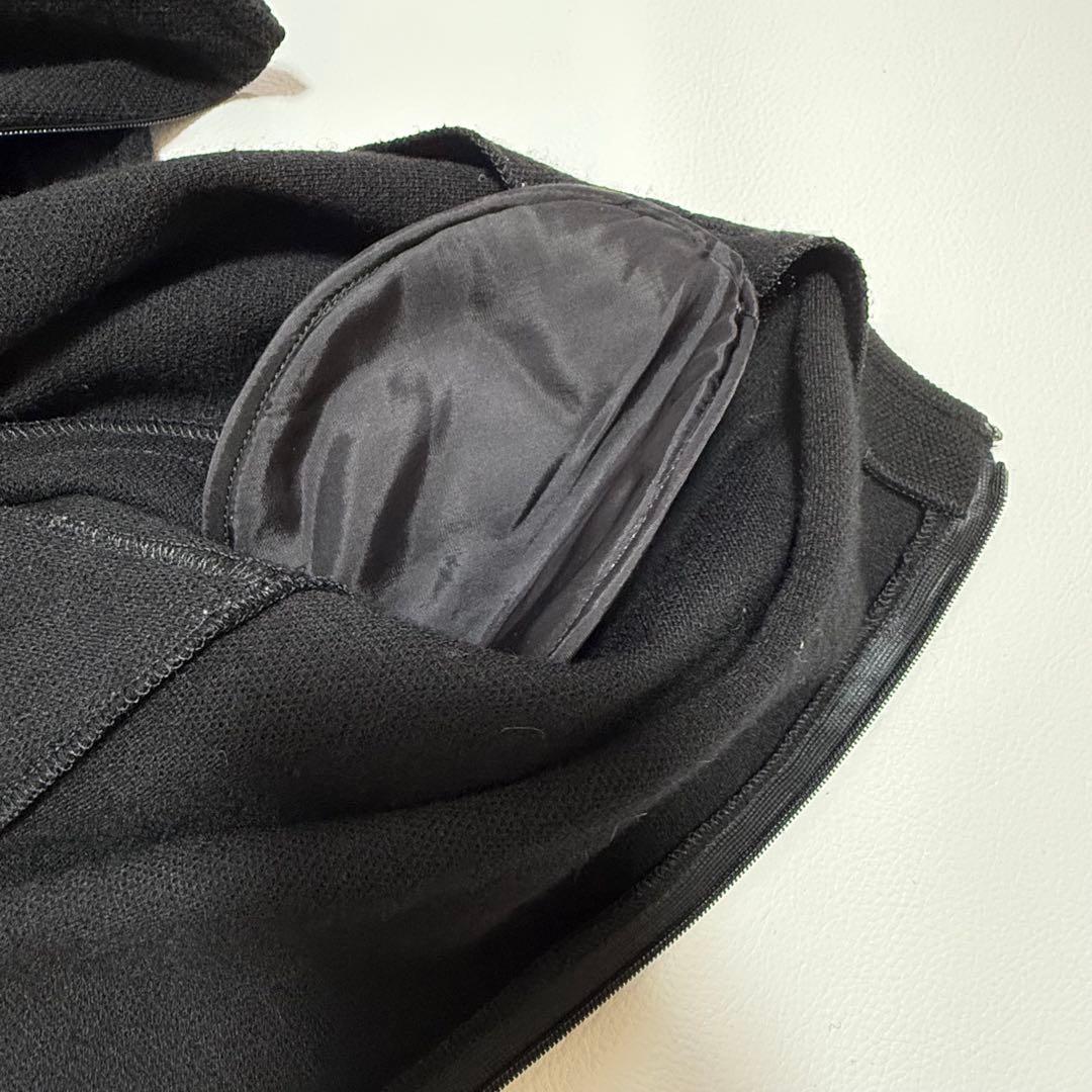 クリスチャンディオール　ウール　ニットワンピース　バイカラー　チュニック