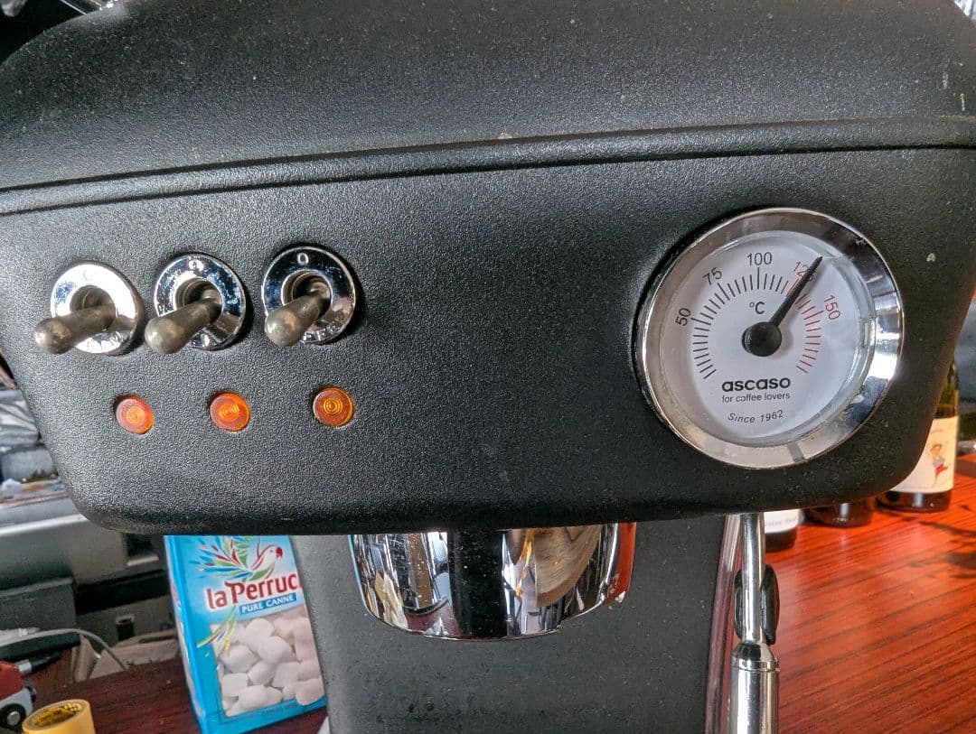 ascaso エスプレッソマシン 温度計付き