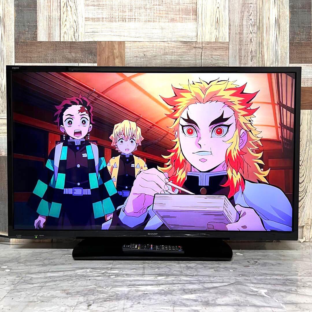 全国送料込❣️シャープ40型テレビ Wチューナ外付HDD裏録画2T-C40AE1