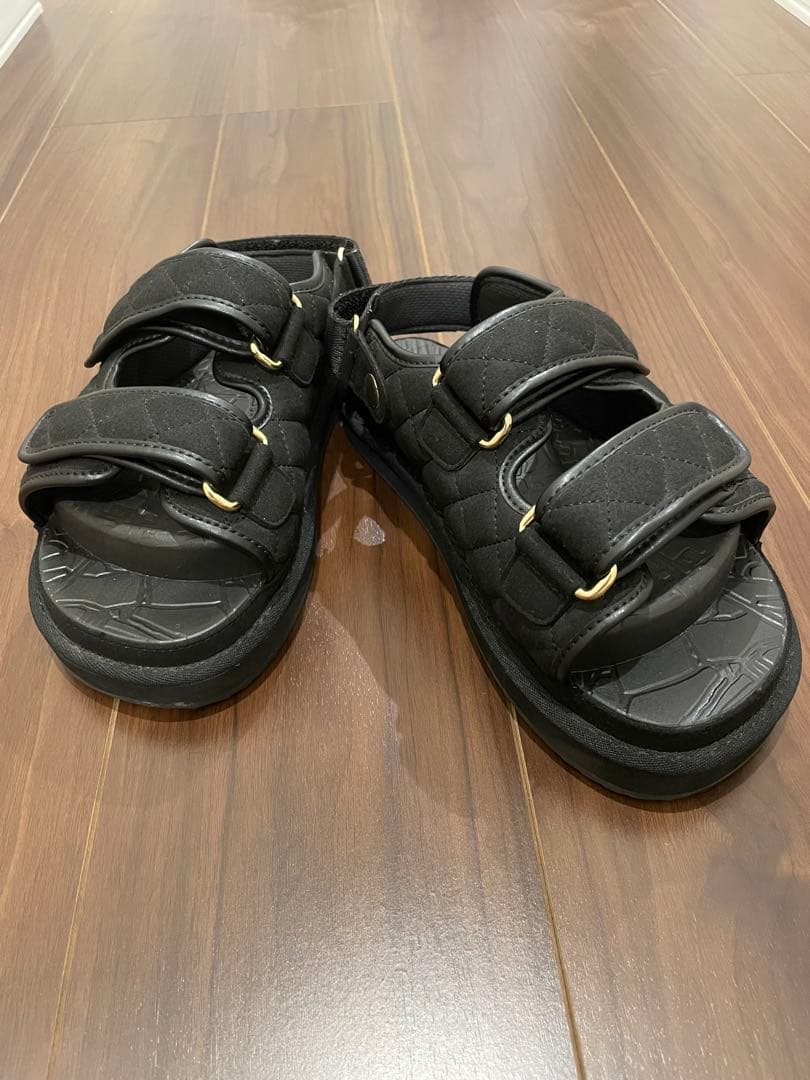 彩*子様 【Racbaki】ラクバキ フットベットサンダル キルティング Mサイ