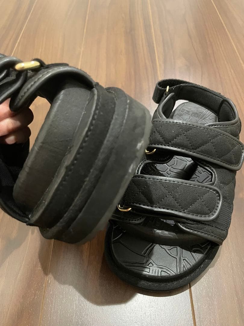 彩*子様 【Racbaki】ラクバキ フットベットサンダル キルティング Mサイ