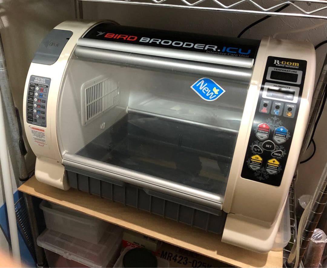 ★送料無料！育雛器　保温器　温湿度管理飼育ケース　バードブルダーS育雛・中古品★