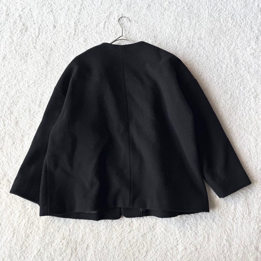 オオカミとフクロウ オオカミとシロクマのヴィーカ ノーカラー ブラック 美品