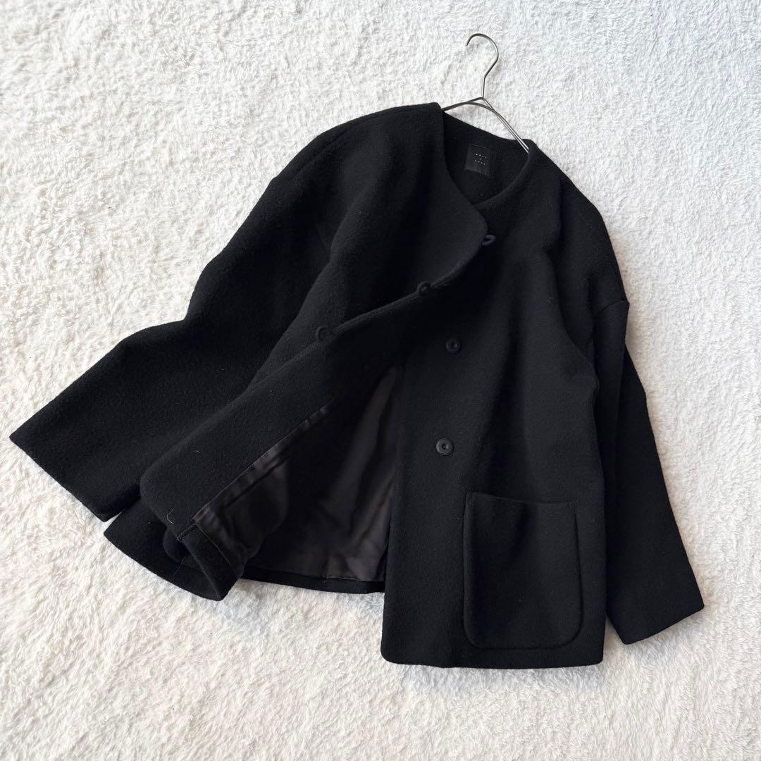 オオカミとフクロウ オオカミとシロクマのヴィーカ ノーカラー ブラック 美品