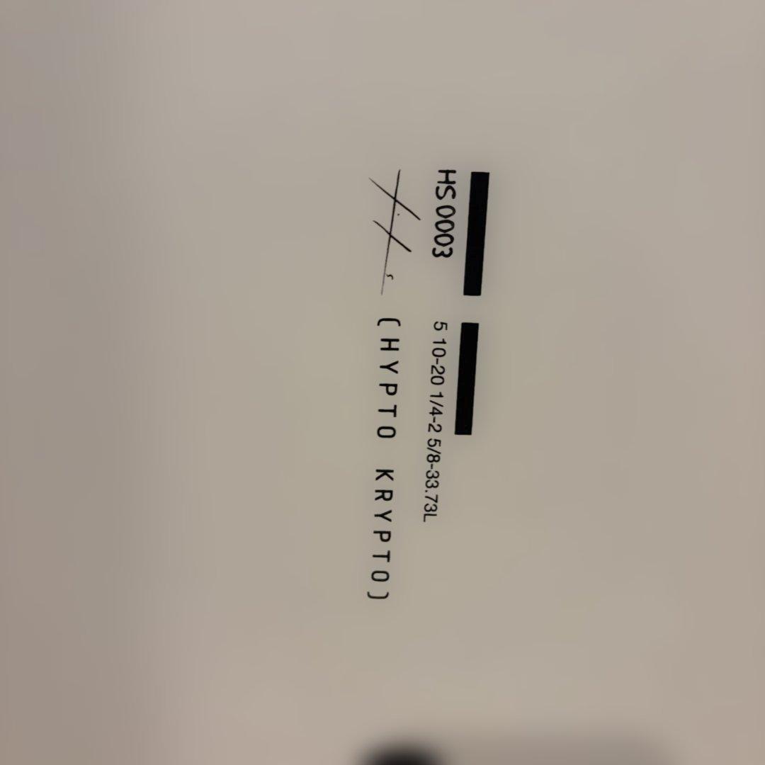 【送料込】5'10 ヒプトクリプト 新品 未使用 極品