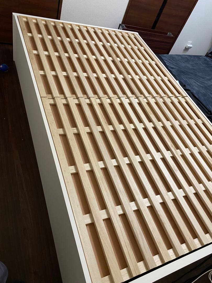 Salios ベッドフレーム セミダブル　引き出し収納付き　2/7まで