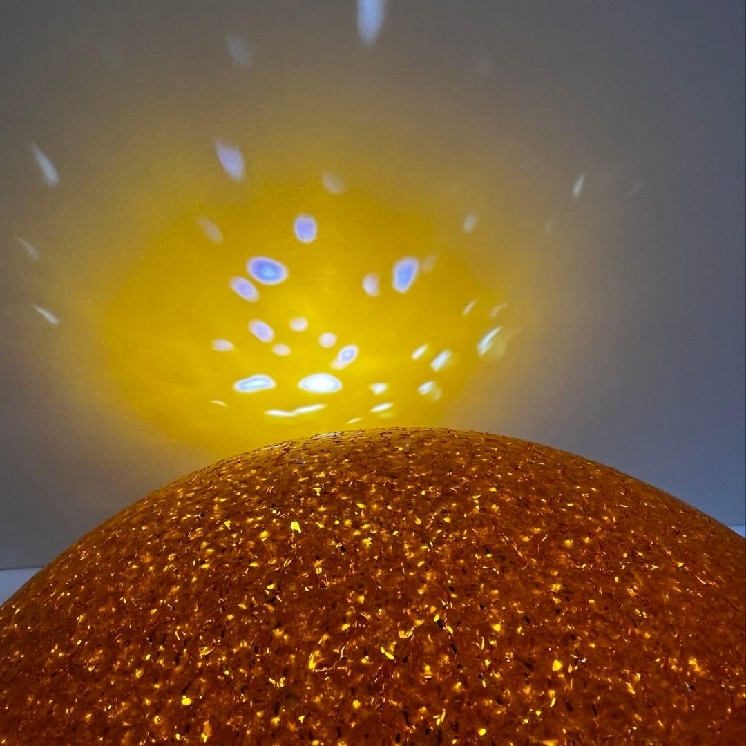 レトロ照明　東芝電球ペンダントライト　オレンジ球体　未使用　昭和　プラスチック