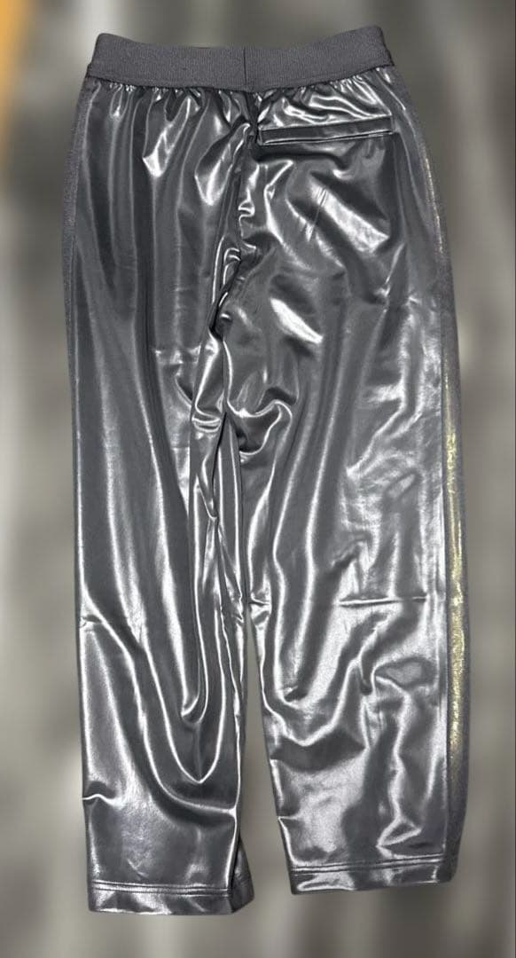 adidas フード付き コーティング ジャケット ジャージ 上下セットブラック