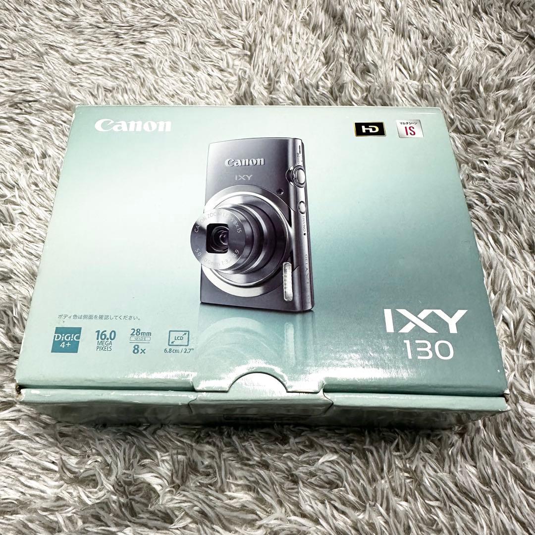 【極美品】キャノン IXY130コンパクトデジカメ　グレー　メモリーカード付