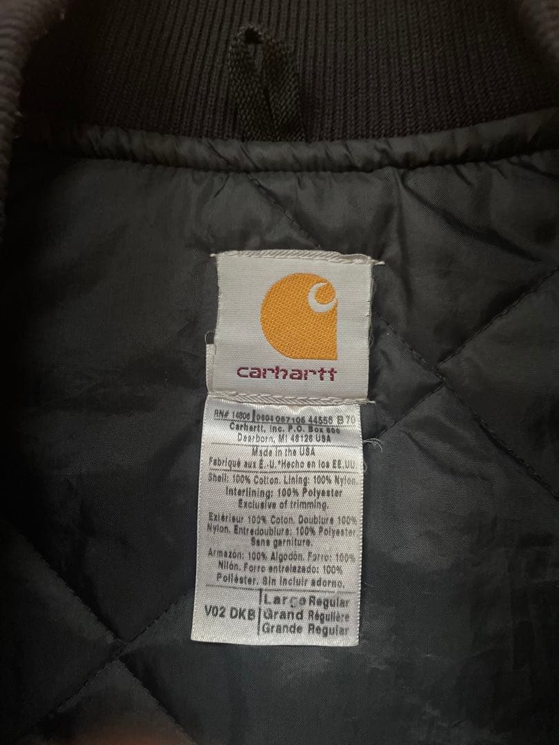 carhartt カーハート USA製 ダック ベスト ブラウン フェード 古着