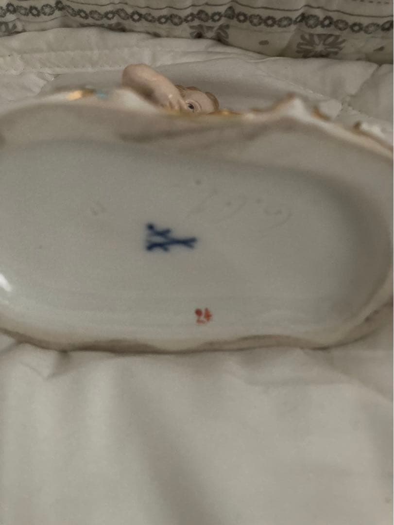 アンティークマイセン　古マイセン人形