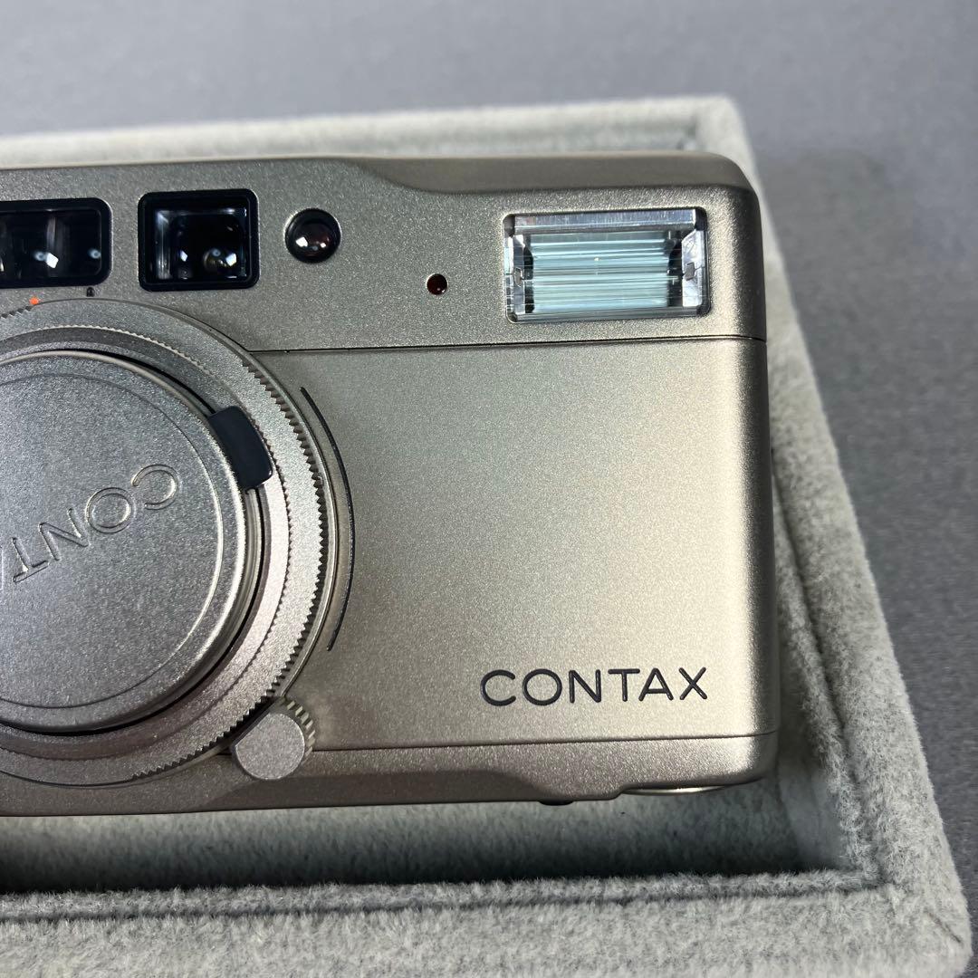 【美品】CONTAX Tvs シルバー コンパクトフィルムカメラ