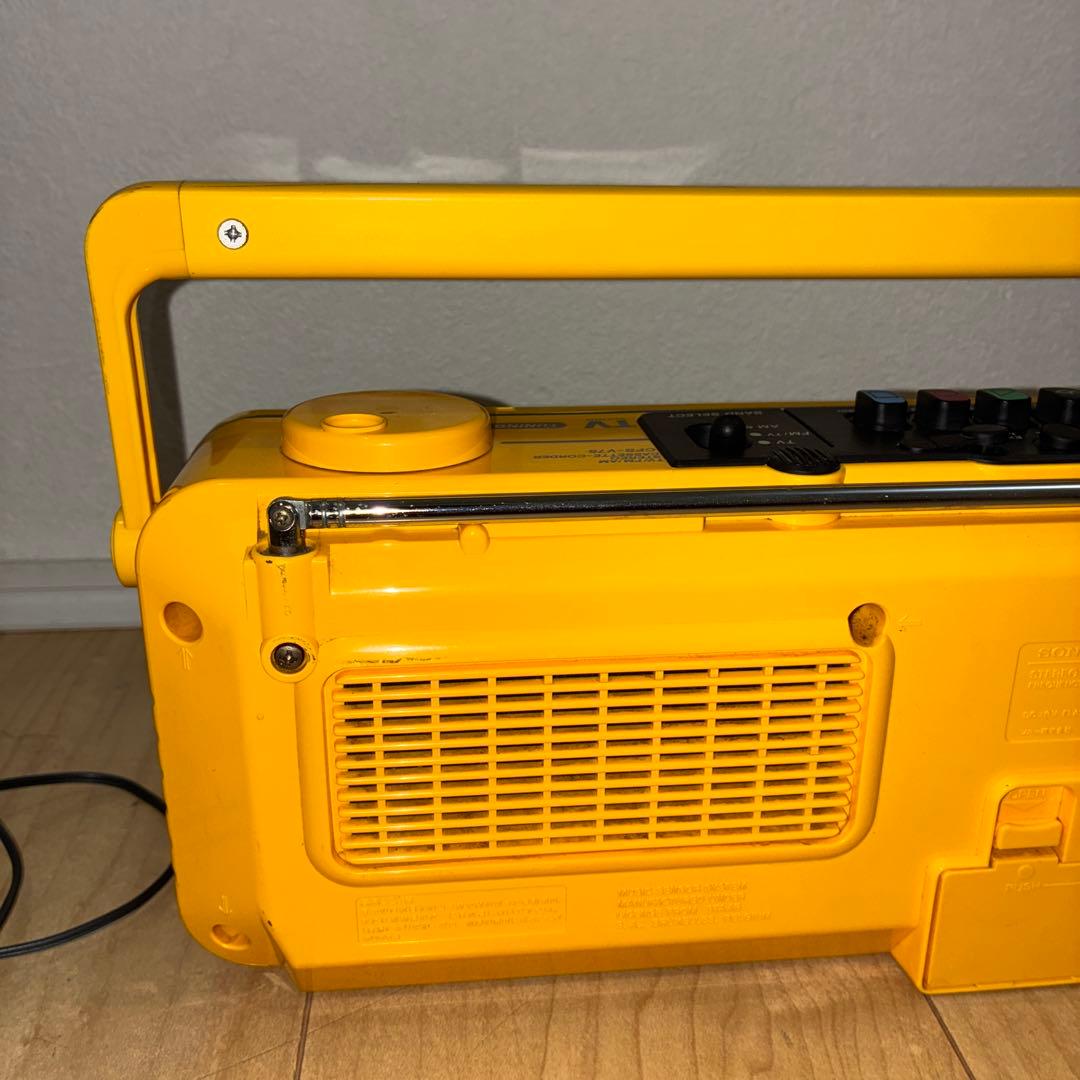 SONYSPORTS ソニー ラジカセ CFS-V75 イエロー ジャンク