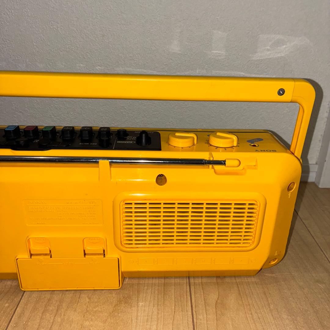 SONYSPORTS ソニー ラジカセ CFS-V75 イエロー ジャンク