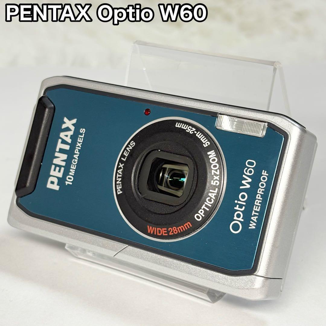 PENTAX ペンタックス Optio W60 ブルー オールドコンデジ