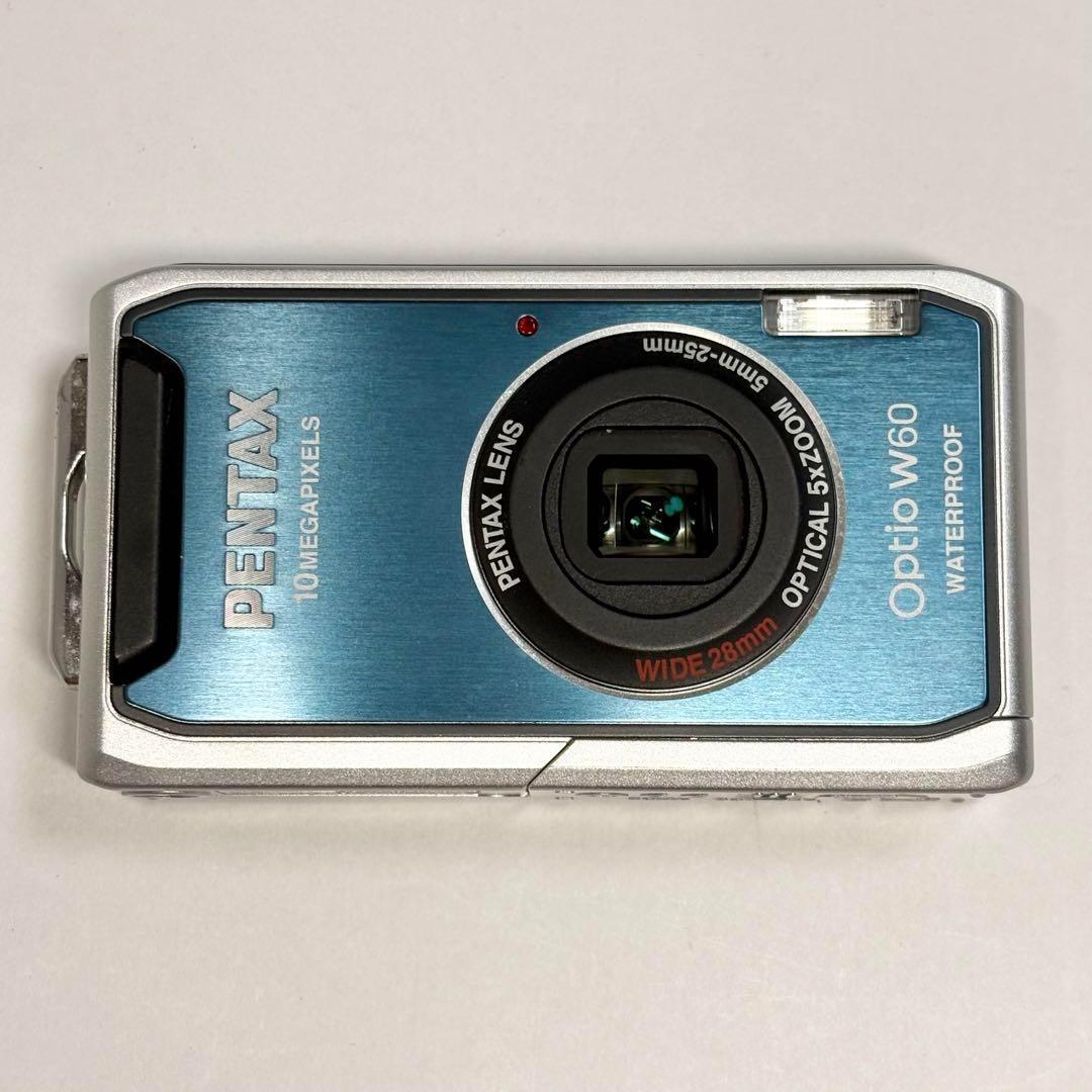 PENTAX ペンタックス Optio W60 ブルー オールドコンデジ
