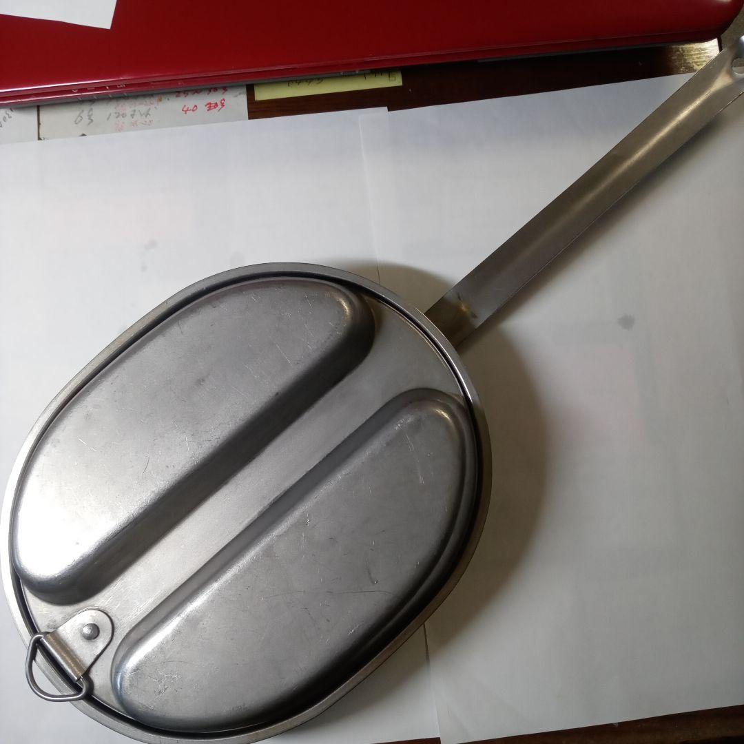 U.S. 1963年製 米軍スキレットパンセットスプーン。フォーク。ナイフ付き