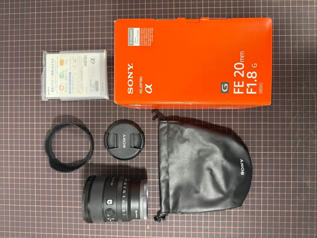 【美品】 SONY FE 20mm F1.8 G レンズ