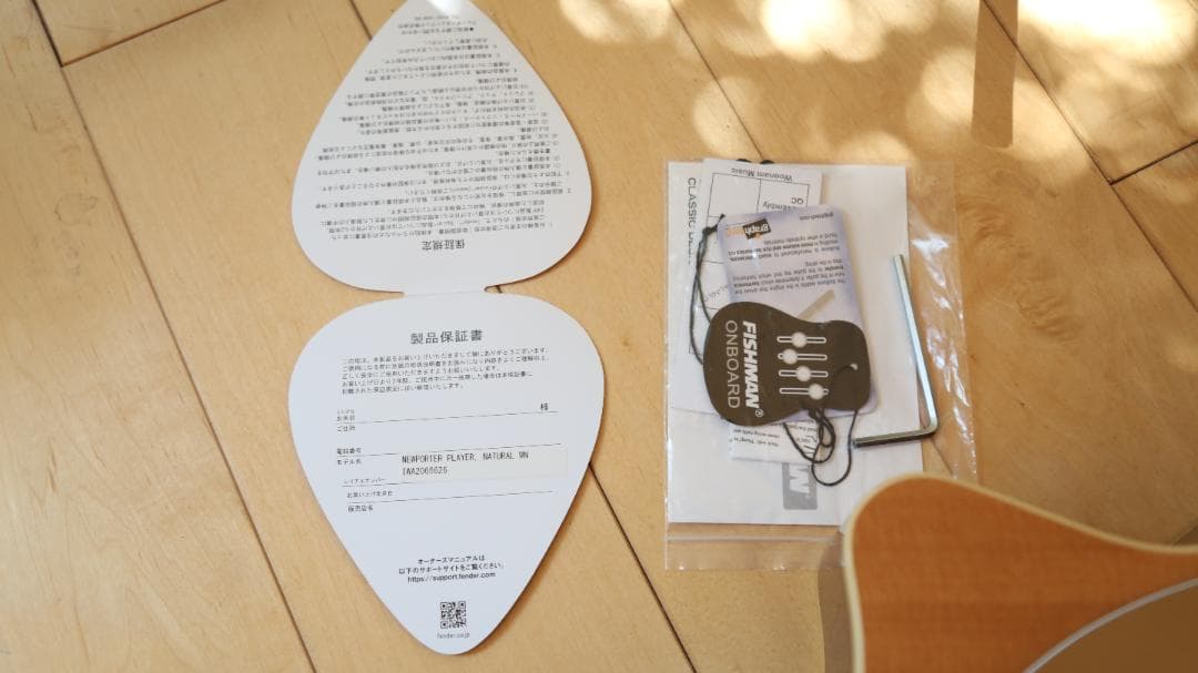 Fender NewPorter Player ナチュラル　美品　エレアコ