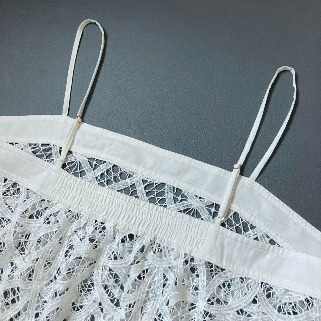 【クマミ】23区　エンブロイダリージャージーレースキャミソール 48