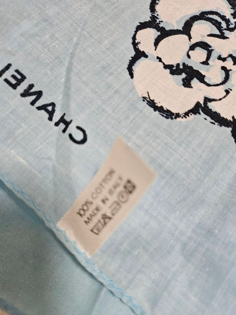 【新品】CHANEL カメリア　リボン　バック　靴柄　バンダナ　ハンカチ