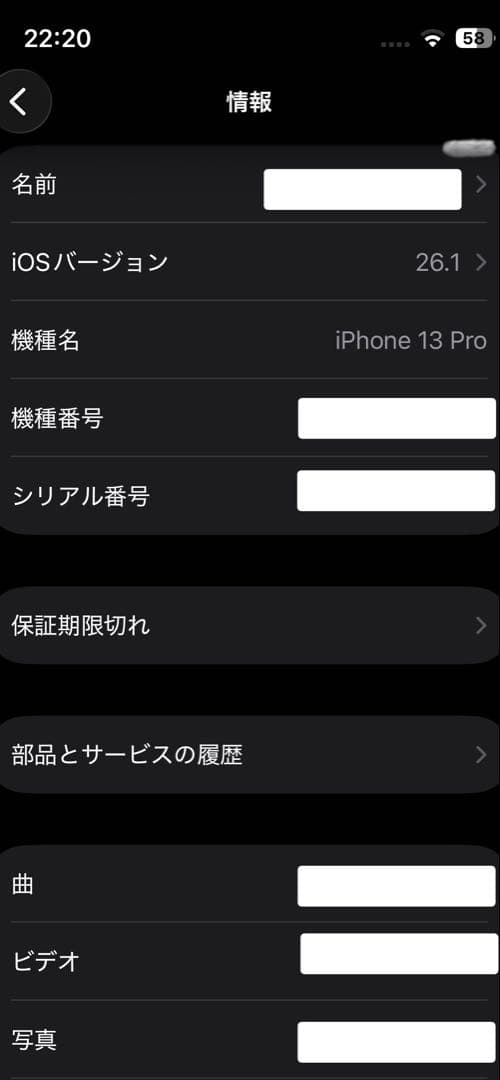 iPhone 13 Pro（256GB / グラファイト / SIMフリー）