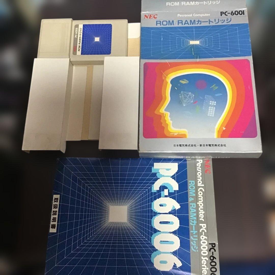 NEC PC-6001 ROM RAMカードリッジ　箱　説明書付き