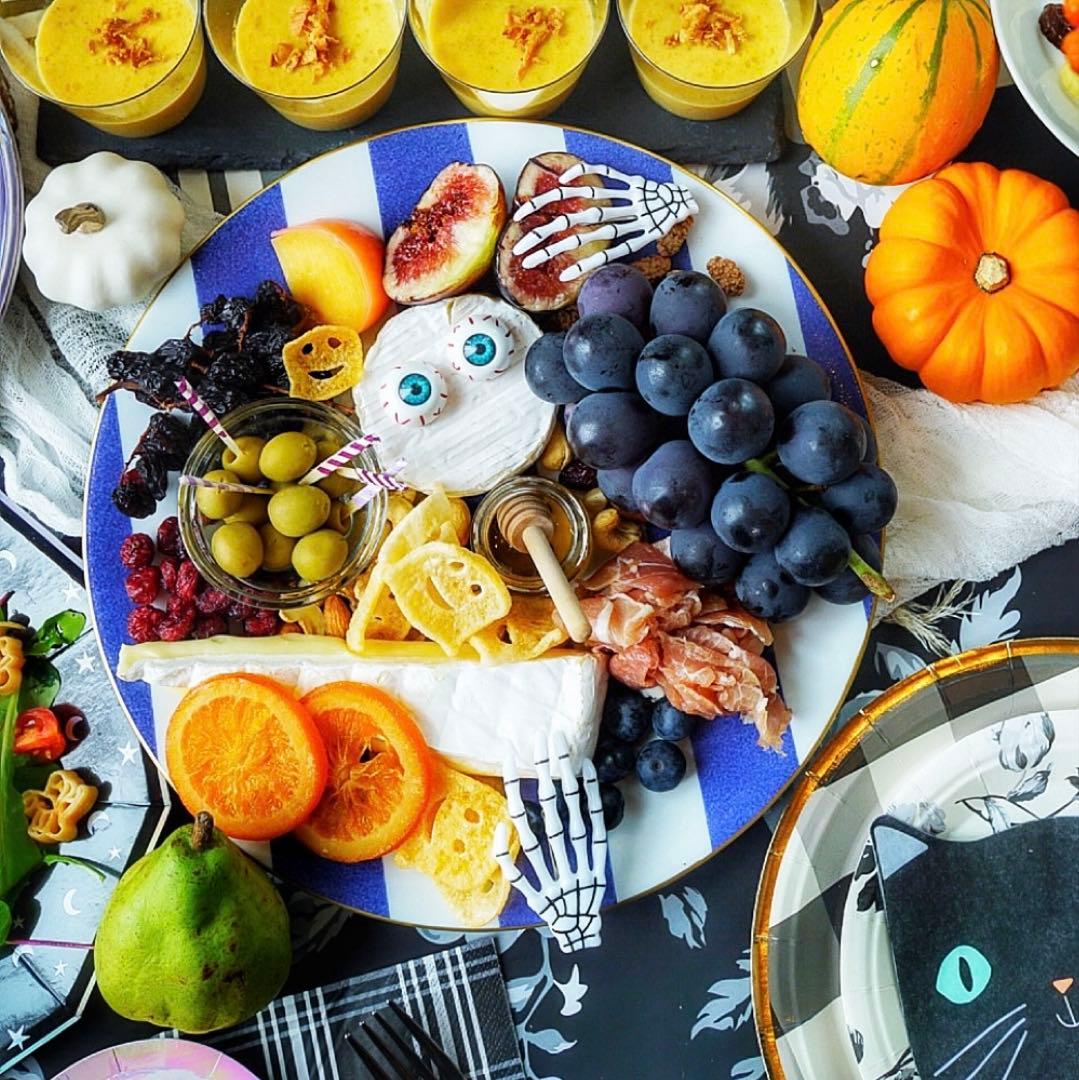 MarieDaage リモージュ　30センチプレート　ストライプ　パープル