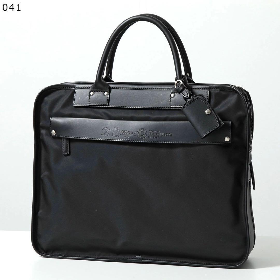 美品 Felisi フェリージ ビジネスバッグ 黒 8637/2 ブリーフケース