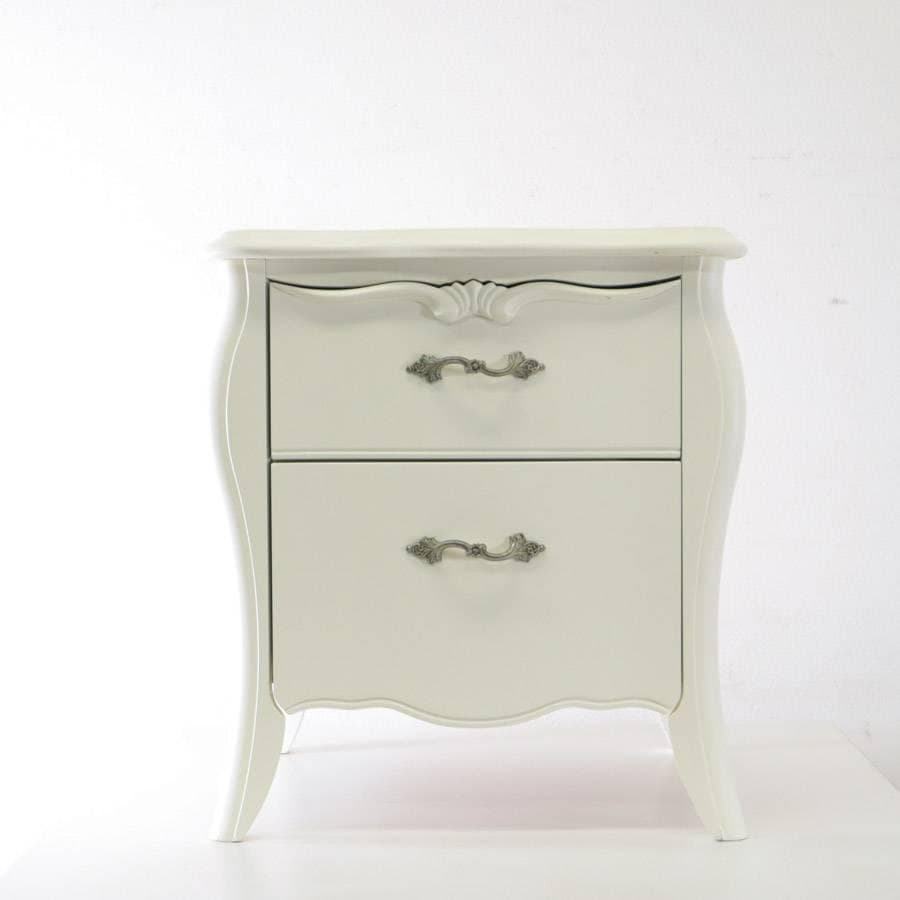 値下げ東海家具 リモージュ ナイトテーブル ホワイト 猫脚 クラシカル家具