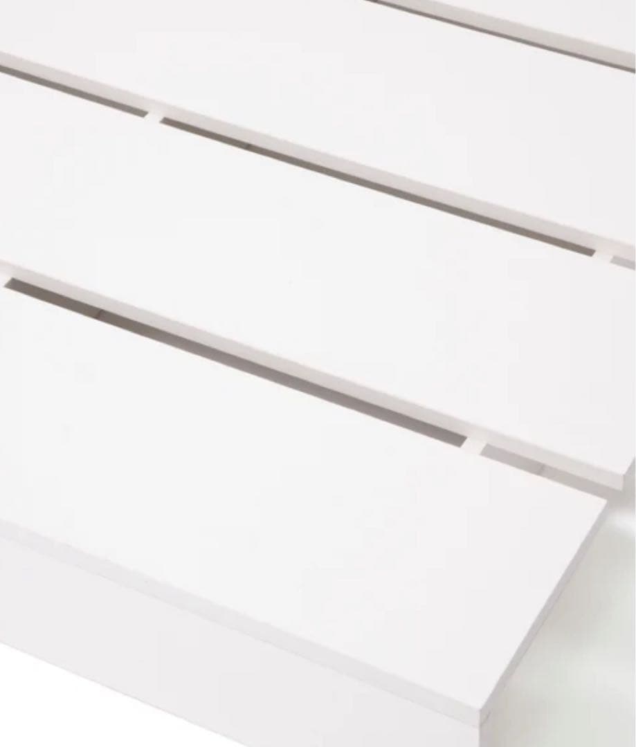 Francfrancエンケル ローベッド シングル ホワイト200x97cm