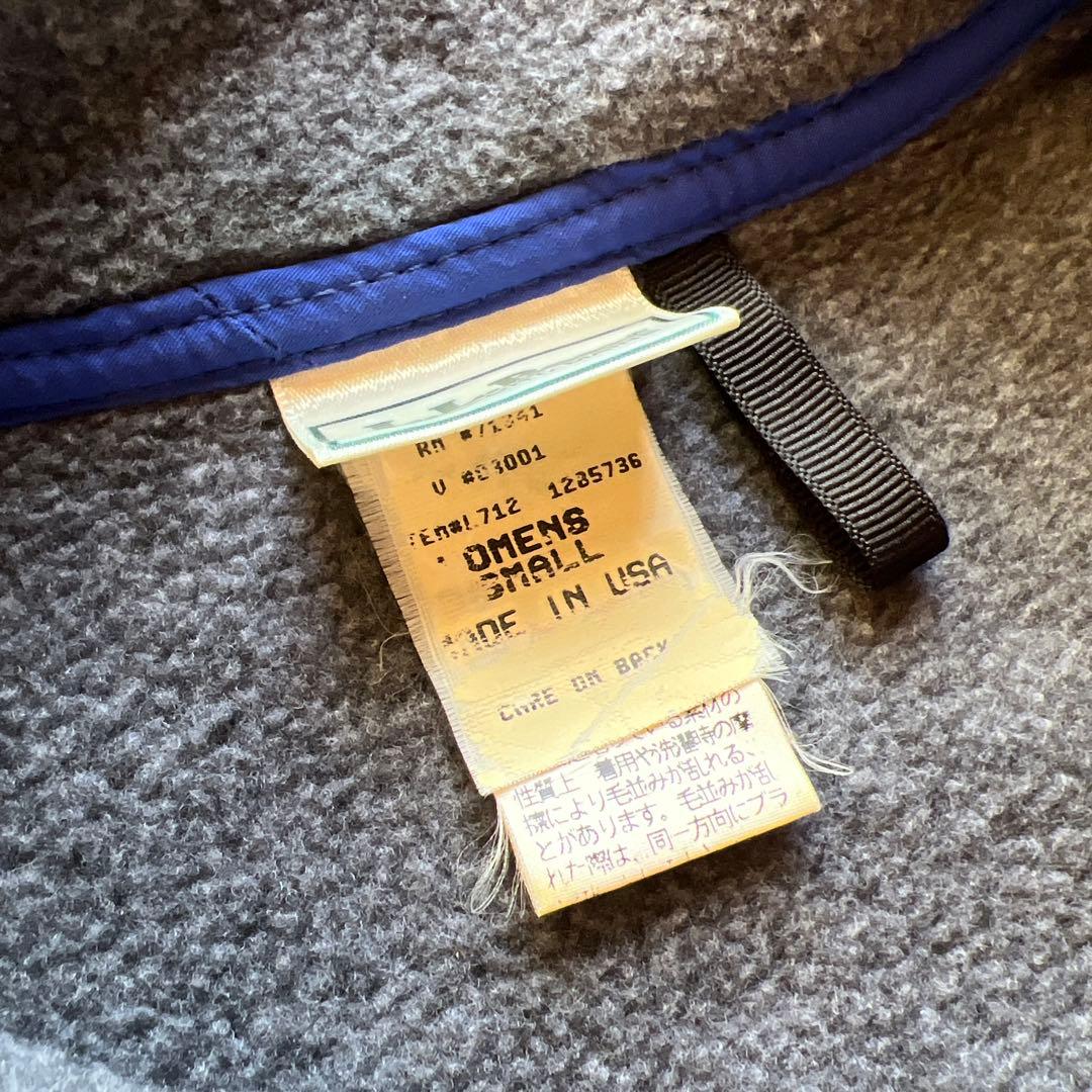 極美品USA製★ L.L.bean フリース スナップＴ★80s~90s