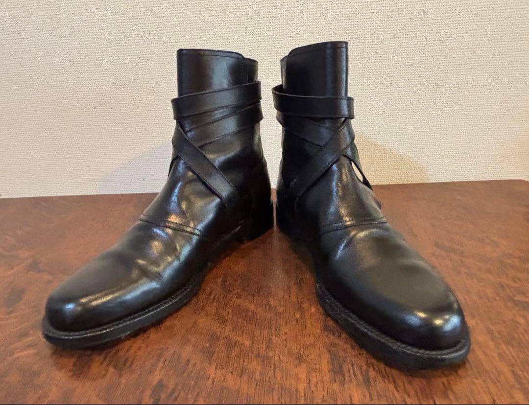 HERMES エルメス、クロスストラップブーツ