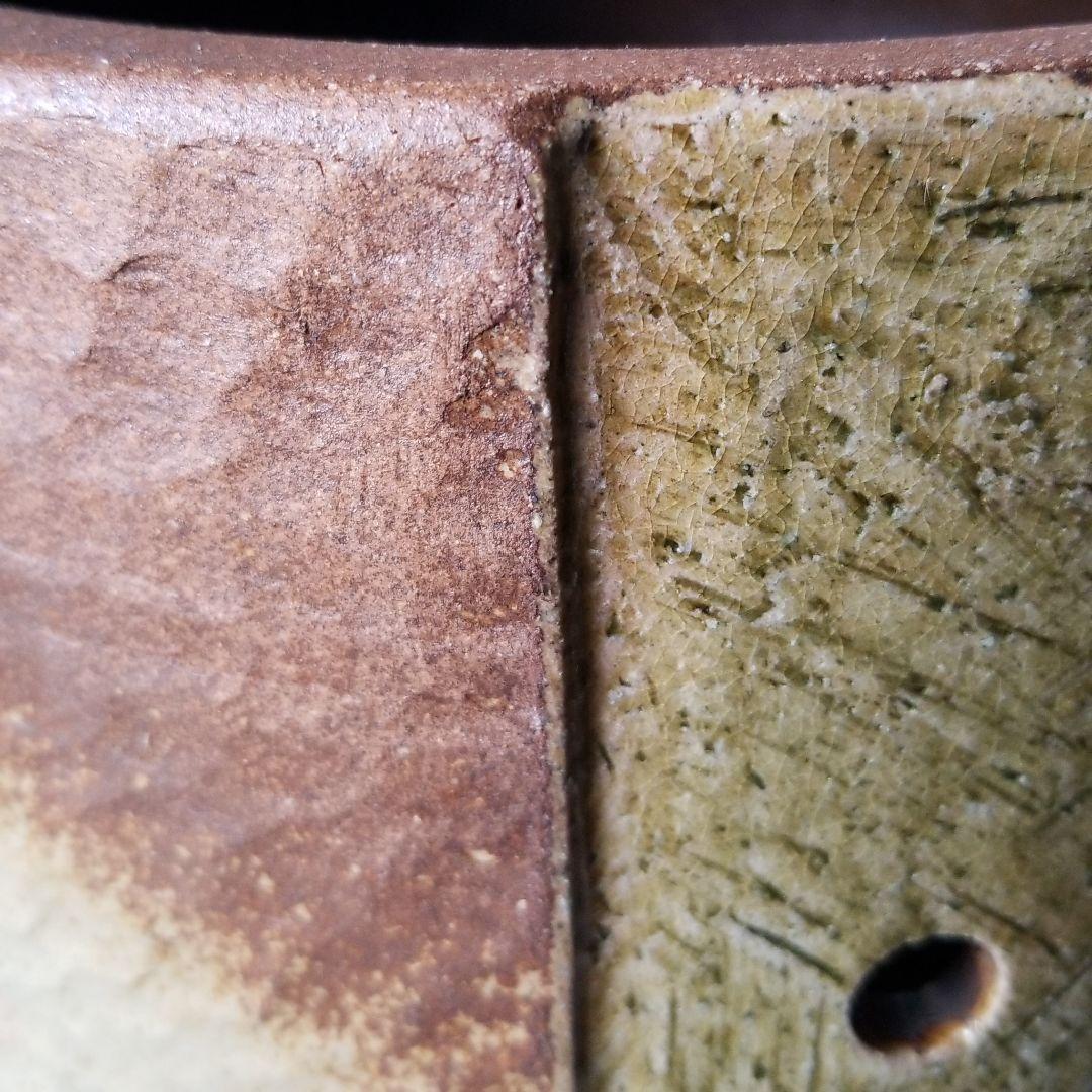 信楽焼傘立て前茶彫  高さ４７cm