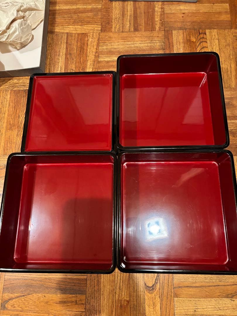 T*o様 会津塗り　漆塗り重箱・茶器セット