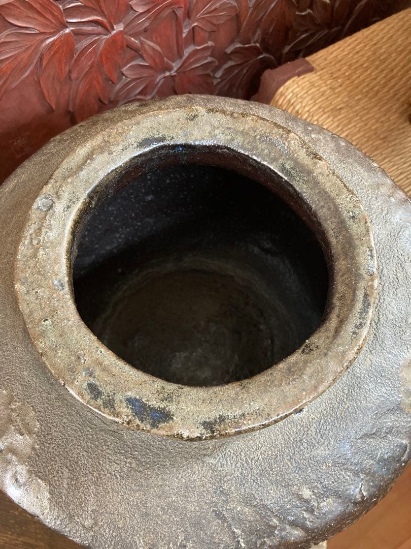 骨董 古常滑焼 壺 甕 花器 六古窯