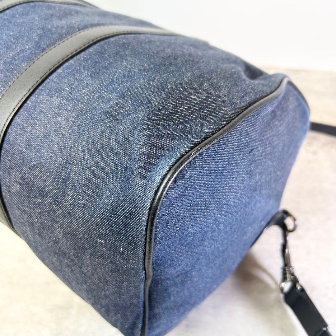 【良品】ハンティングワールド ミニボストン 2way デニム