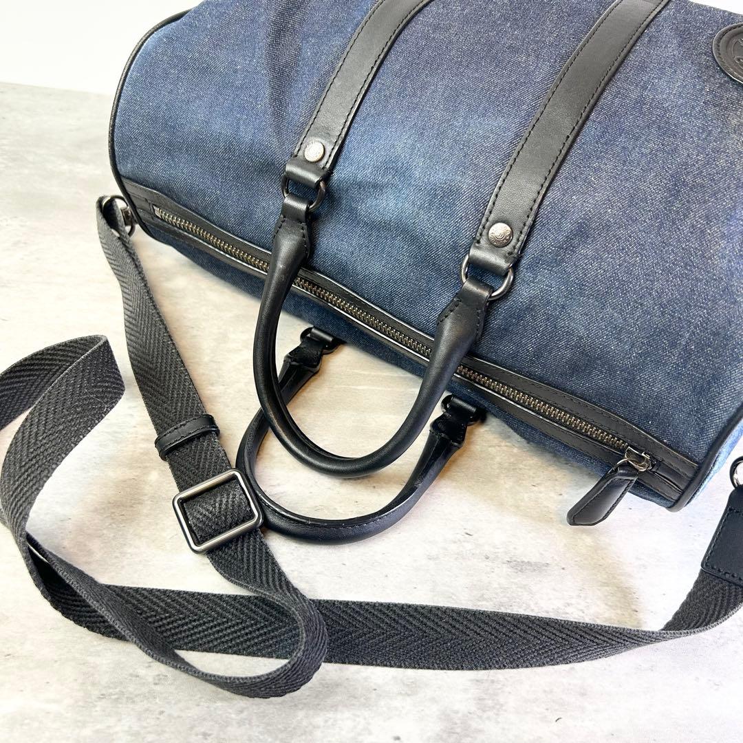 【良品】ハンティングワールド ミニボストン 2way デニム