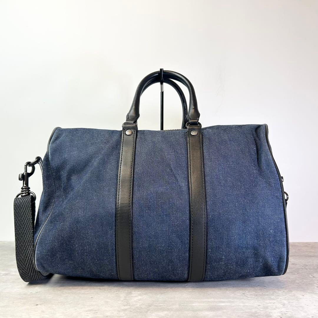 【良品】ハンティングワールド ミニボストン 2way デニム