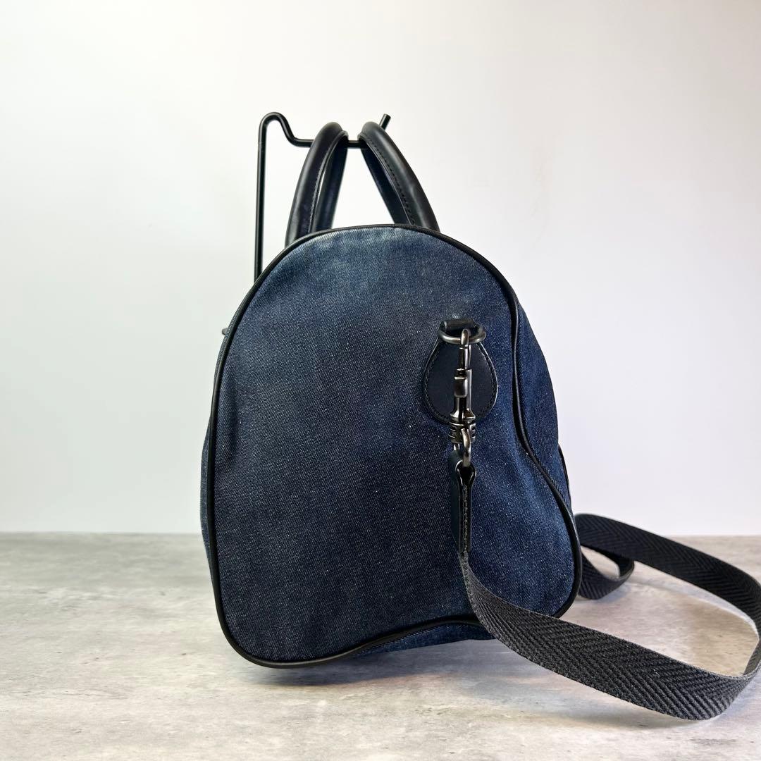 【良品】ハンティングワールド ミニボストン 2way デニム