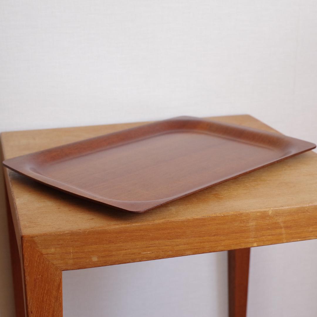 デンマーク製 チーク Teak 木製 トレイ プレート トレー ビンテージ
