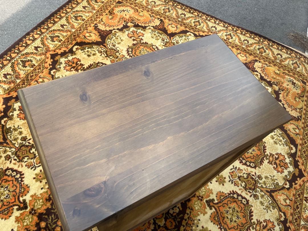 北欧 昭和レトロ 花柄タイル 木製チェスト 4段 箪笥 カントリー アンティーク