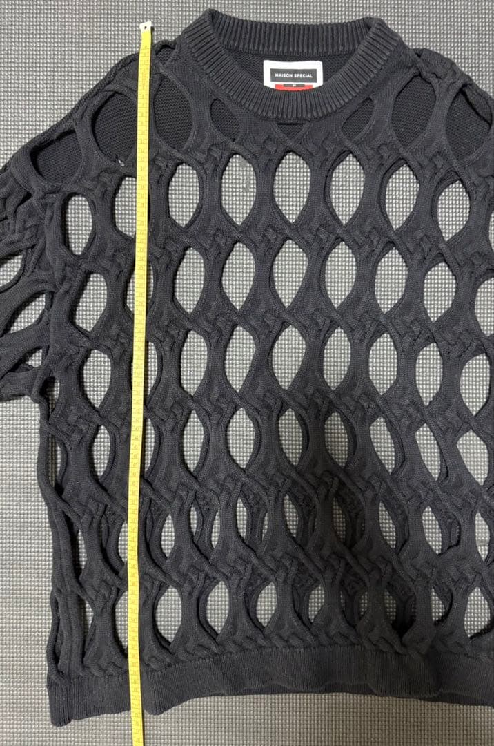 MAISON SPECIAL メッシュ　ケーブル　ニット　セーター　良好