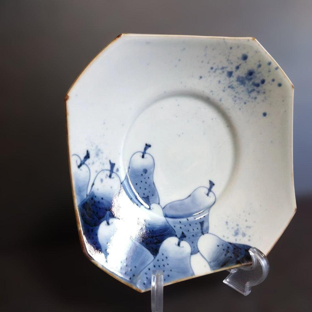 新品 有田焼 福泉窯 角皿　料亭　懐石料理