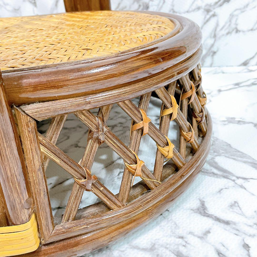 ラタン 籐 センターテーブル ガラステーブル オーバル