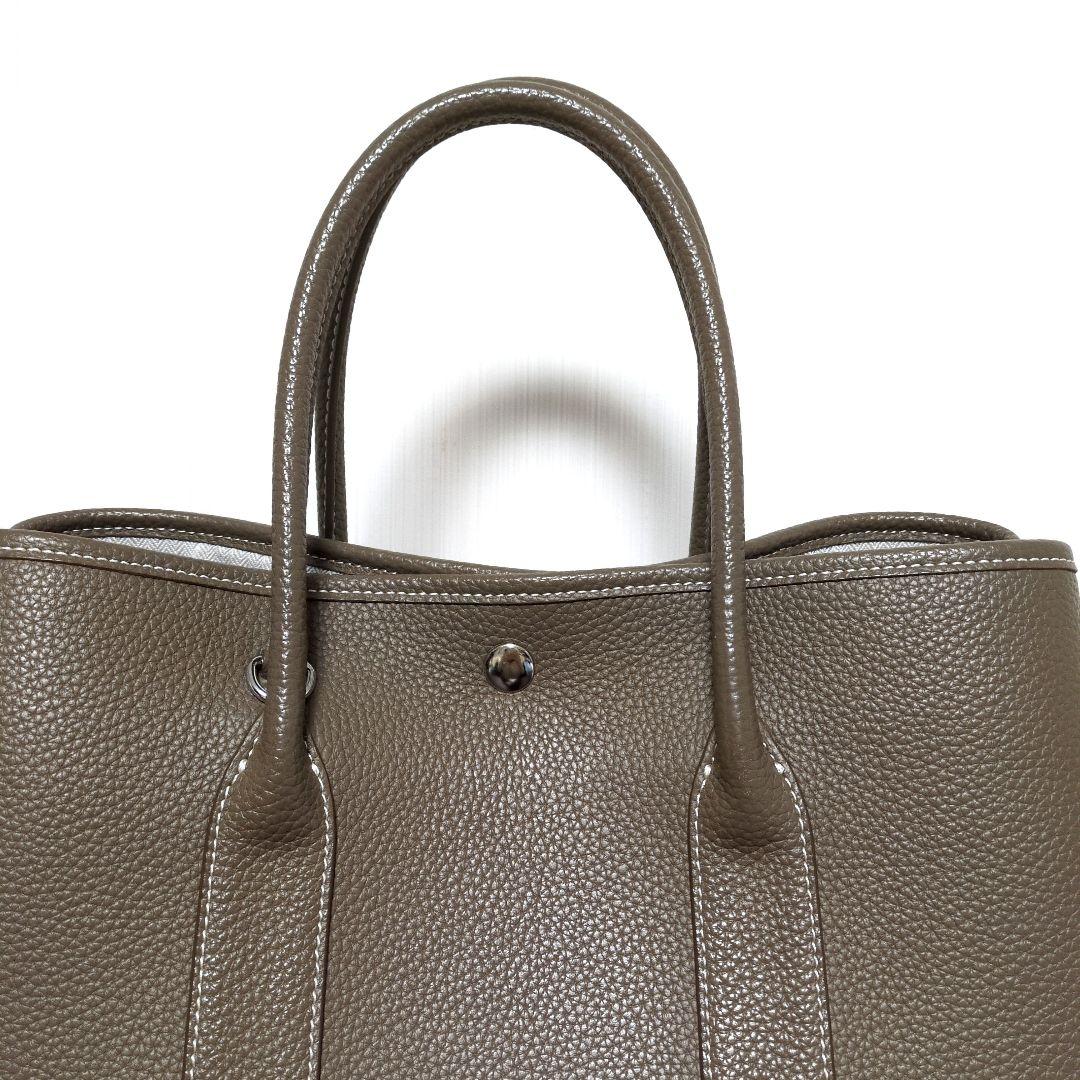 シボ革 レザー バッグ 大 ポーチ付き