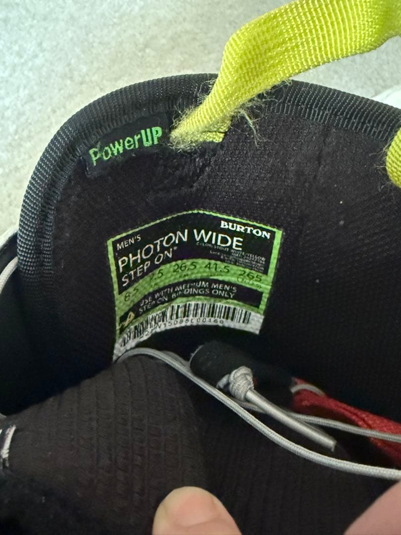 バートンStep ON PHOTON WIDE 26.5cm ビンディングセット
