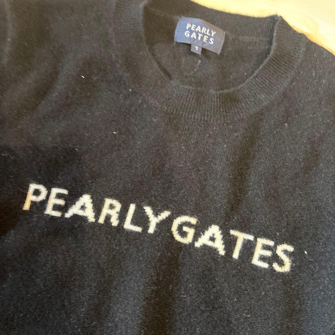 ひ*ん様 PEARLY GATES ブラック セーター　カシミア100%