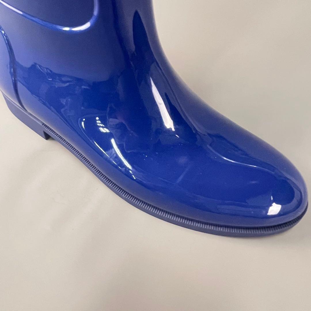 美品ルイ・ヴィトン　レインブーツ　長靴　ネイビーブルー39サイズ